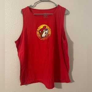 Men’s Buccees The Beaver Red Tank Top 2XL